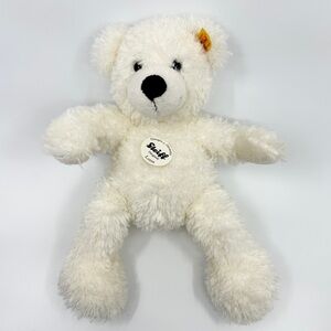 STEIFF Lotte White Teddy Bear 11 inches tall NWT Original Handmade in Germany